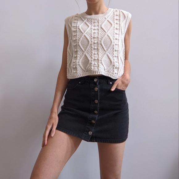 Forever 21 Denim Mini Skirt - Picture 1 of 9